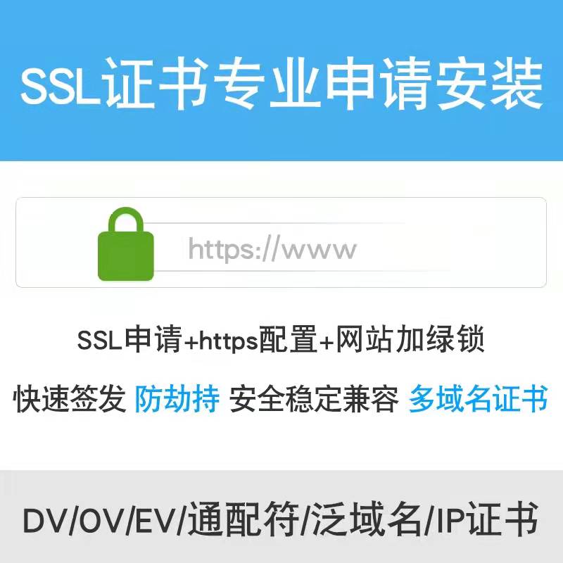 网站SSL证书申请通配符IP证书...